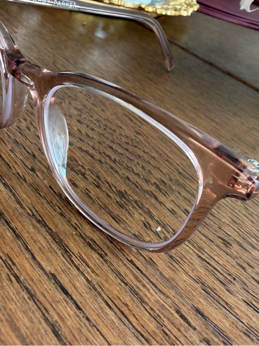 Warby Parker Translucent Blush Round Frames - Picture 6 of 9